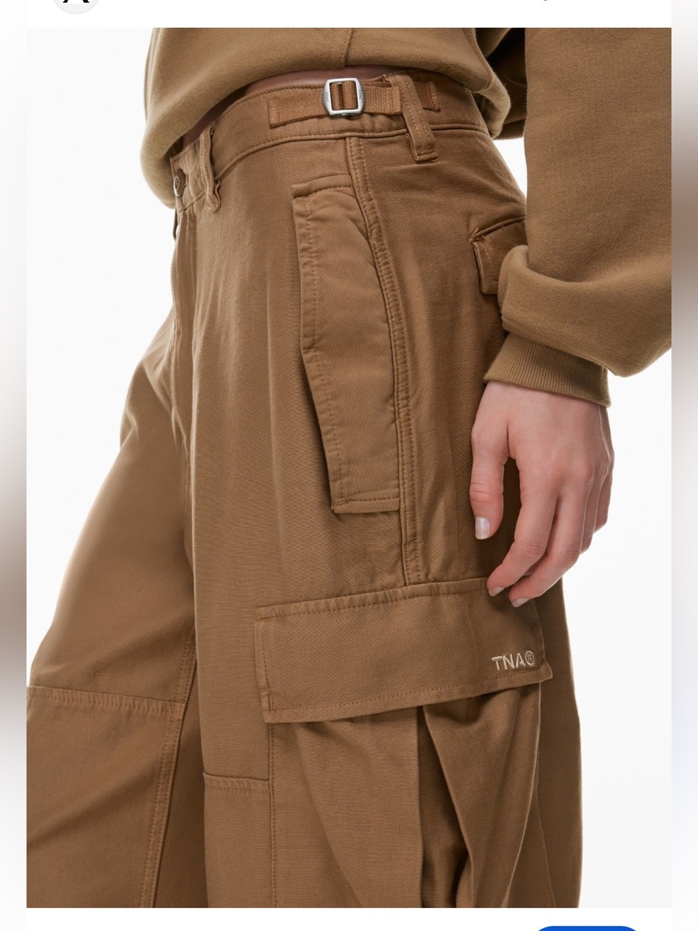 TNA supply cargo pants in brown